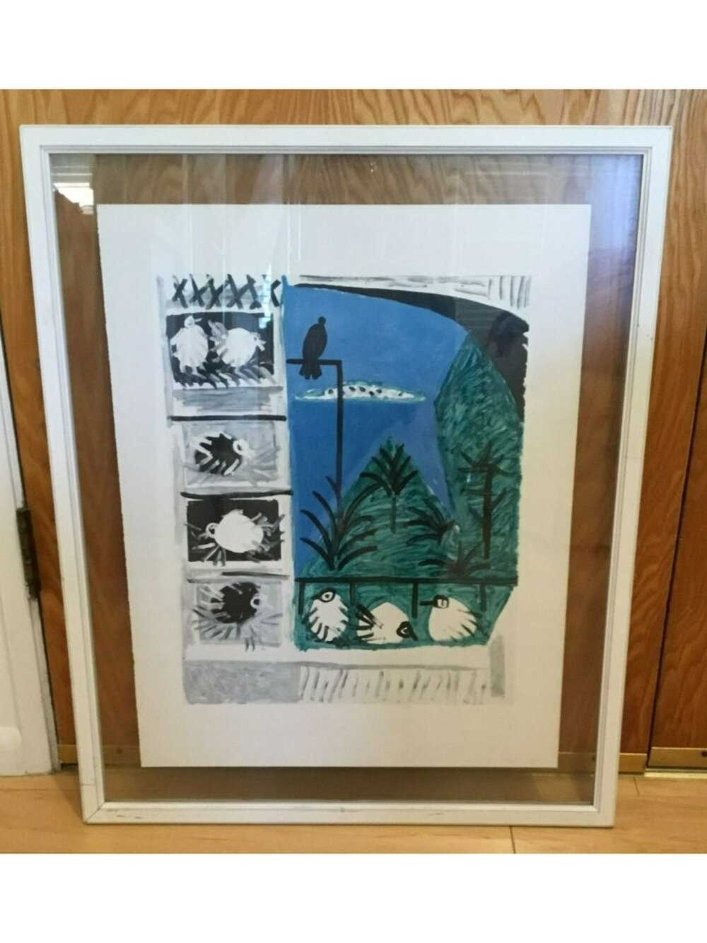 Pablo Picasso 'The Pigeons' Lithograph Framed Art